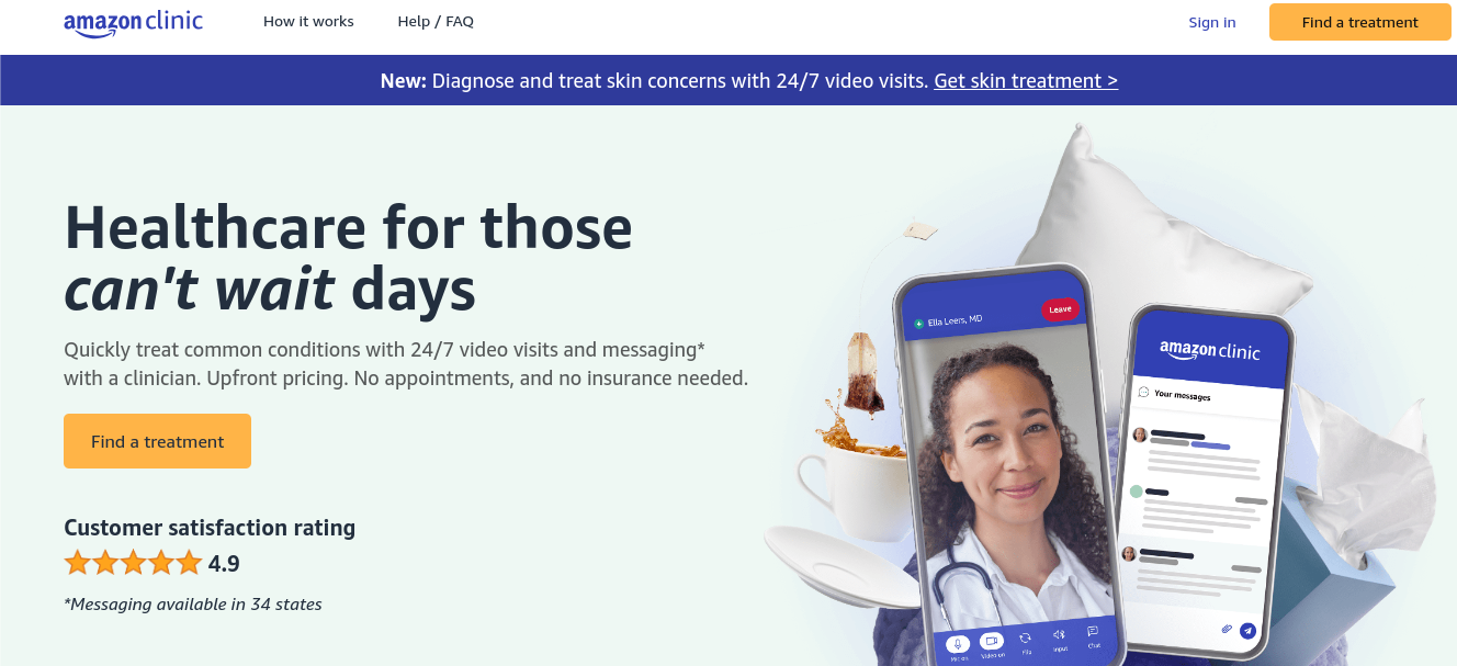 In USA è attivo Amazon Clinic