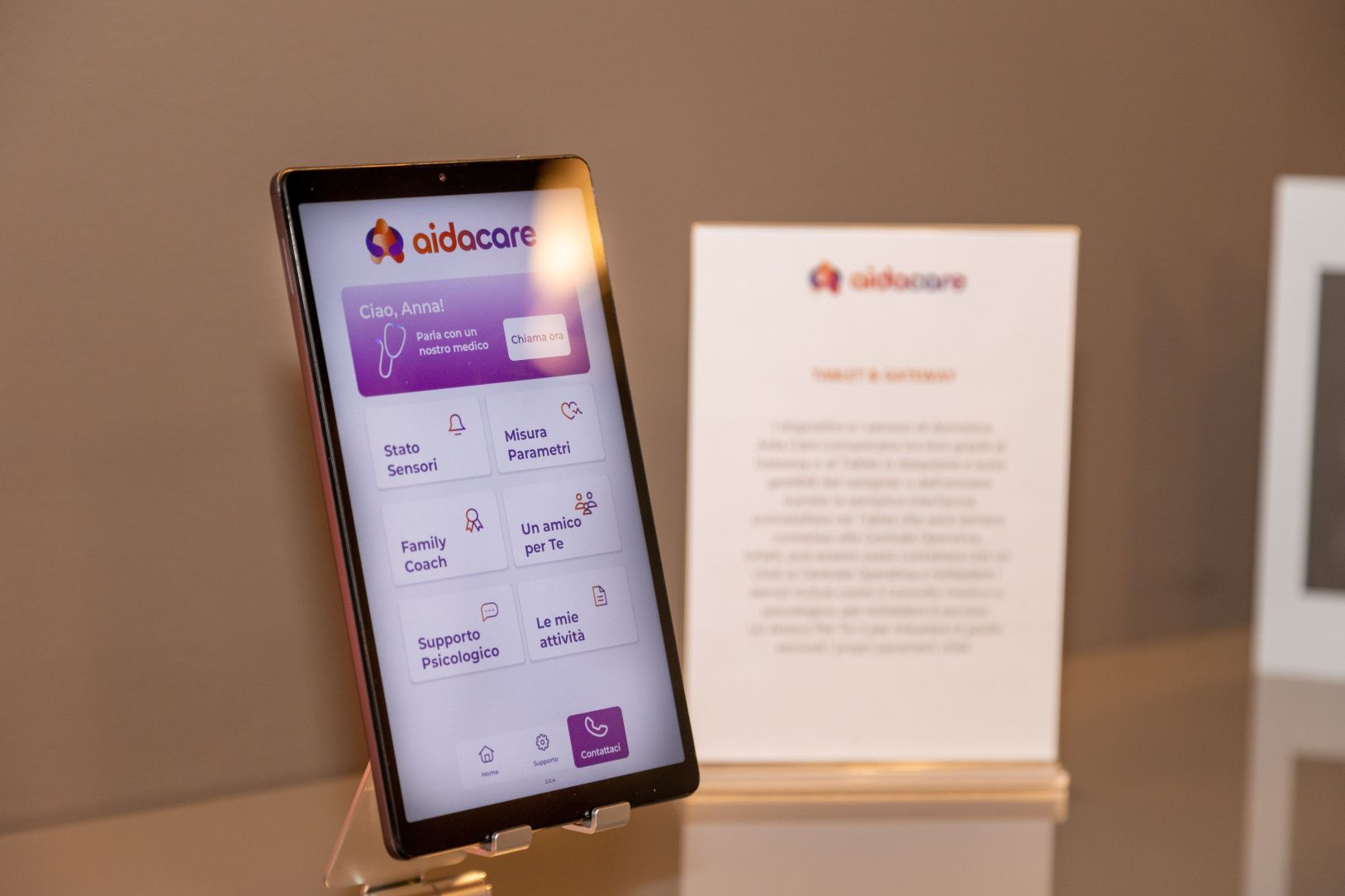 La tecnologia del benessere Aida Care